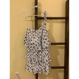 Flowy one shoulder dress